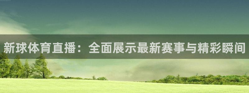 新球体育直播：全面展示最新赛事与精彩瞬间