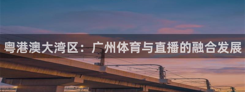 粤港澳大湾区：广州体育与直播的融合发展